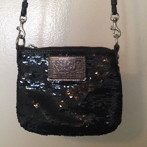 Coach sequined shoulder bag